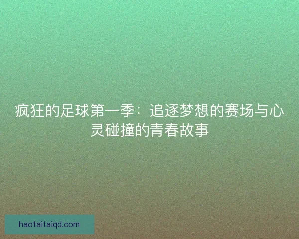 疯狂的足球第一季：追逐梦想的赛场与心灵碰撞的青春故事